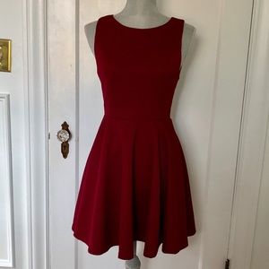 Lulu’s Skater Dress (Burgundy)